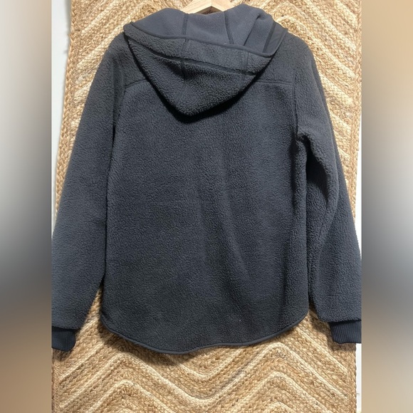 5.11 Tactical Women's FRANCES FLEECE COAT with Hood, Size Small, Dark Grey - Picture 6 of 13